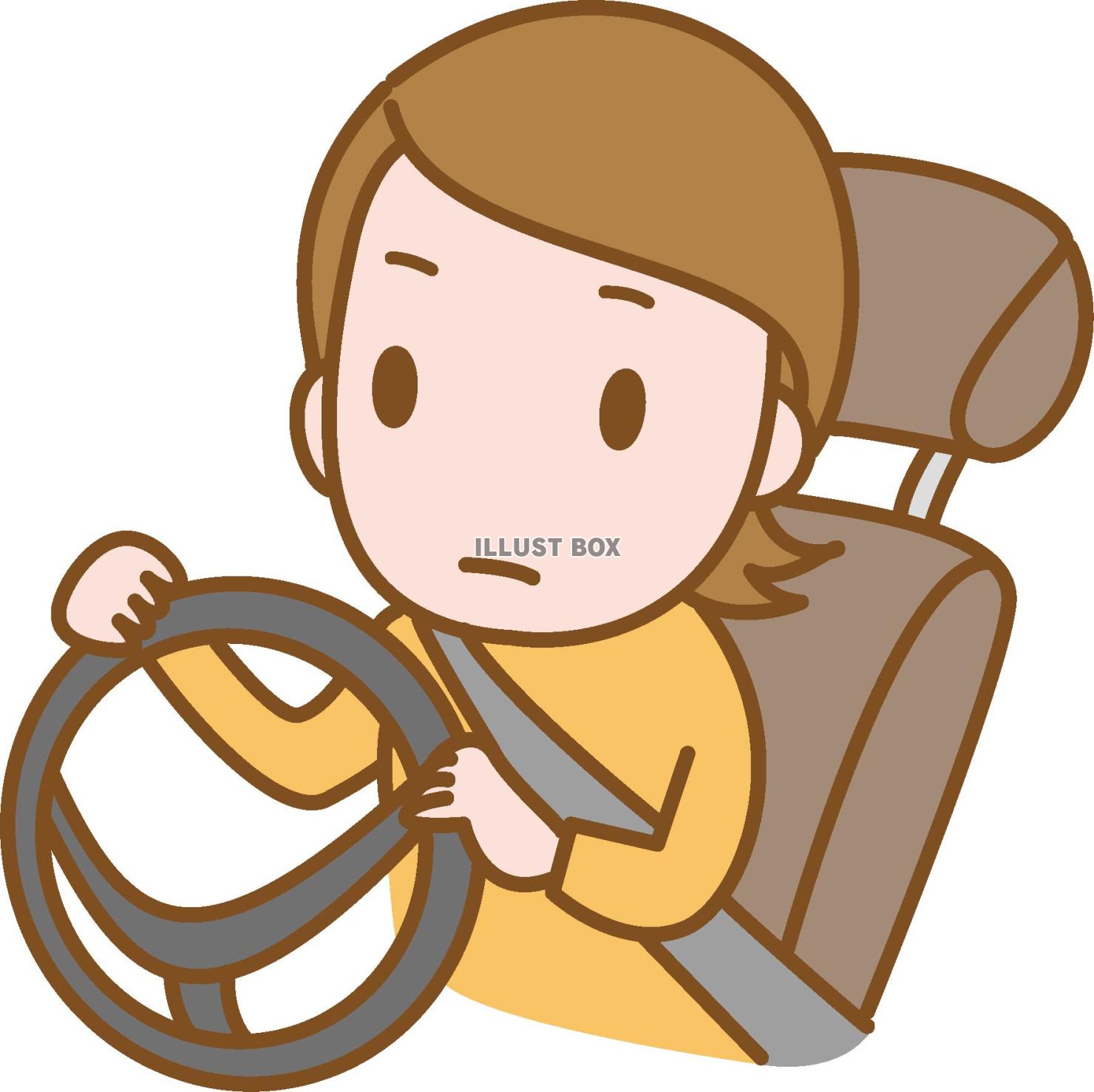 車の運転をする女性