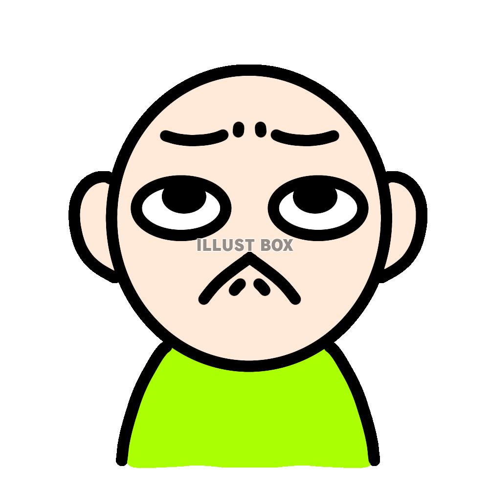 嫌な顔１ 表情カード