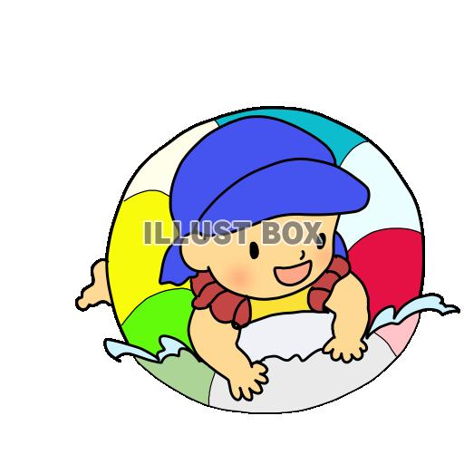 海で遊ぶ子ども