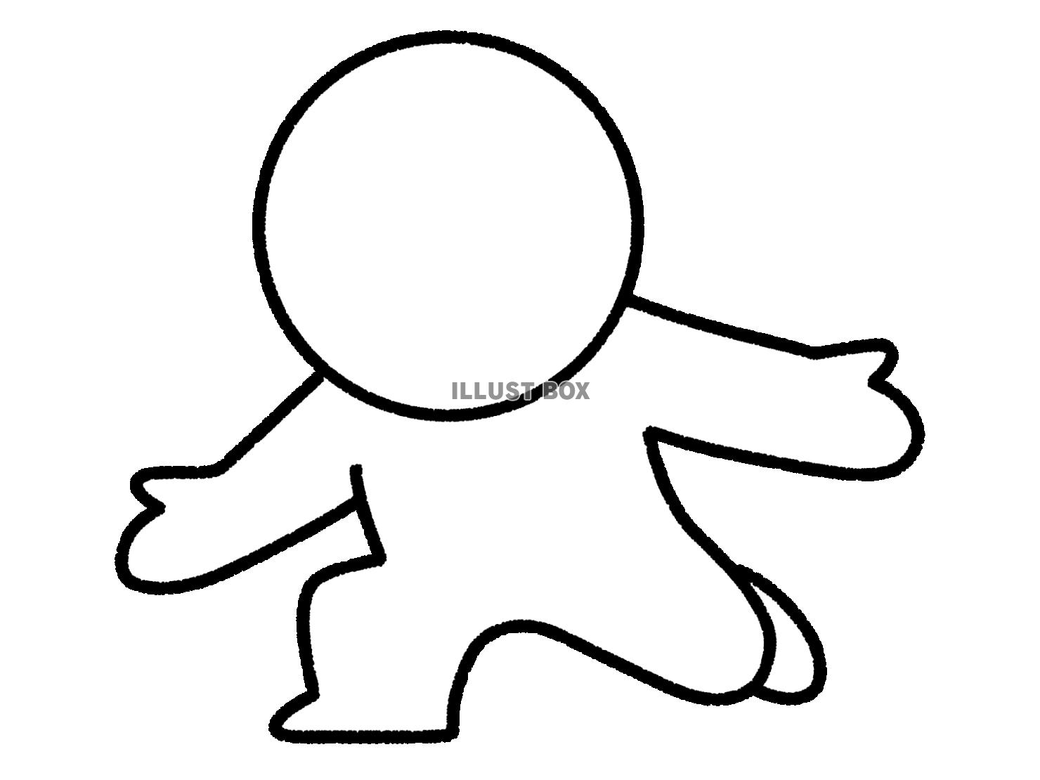 手を広げて全てを受け入れる棒人間