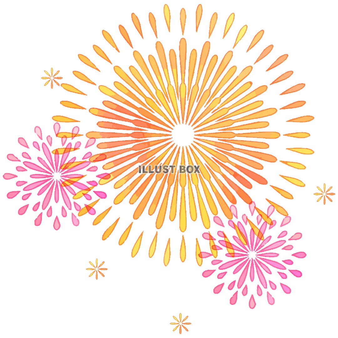 花火のワンポイントイラスト