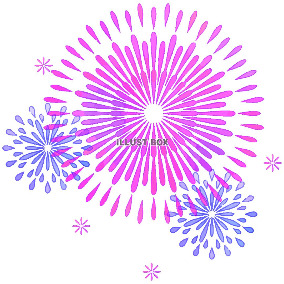 花火のワンポイントイラスト