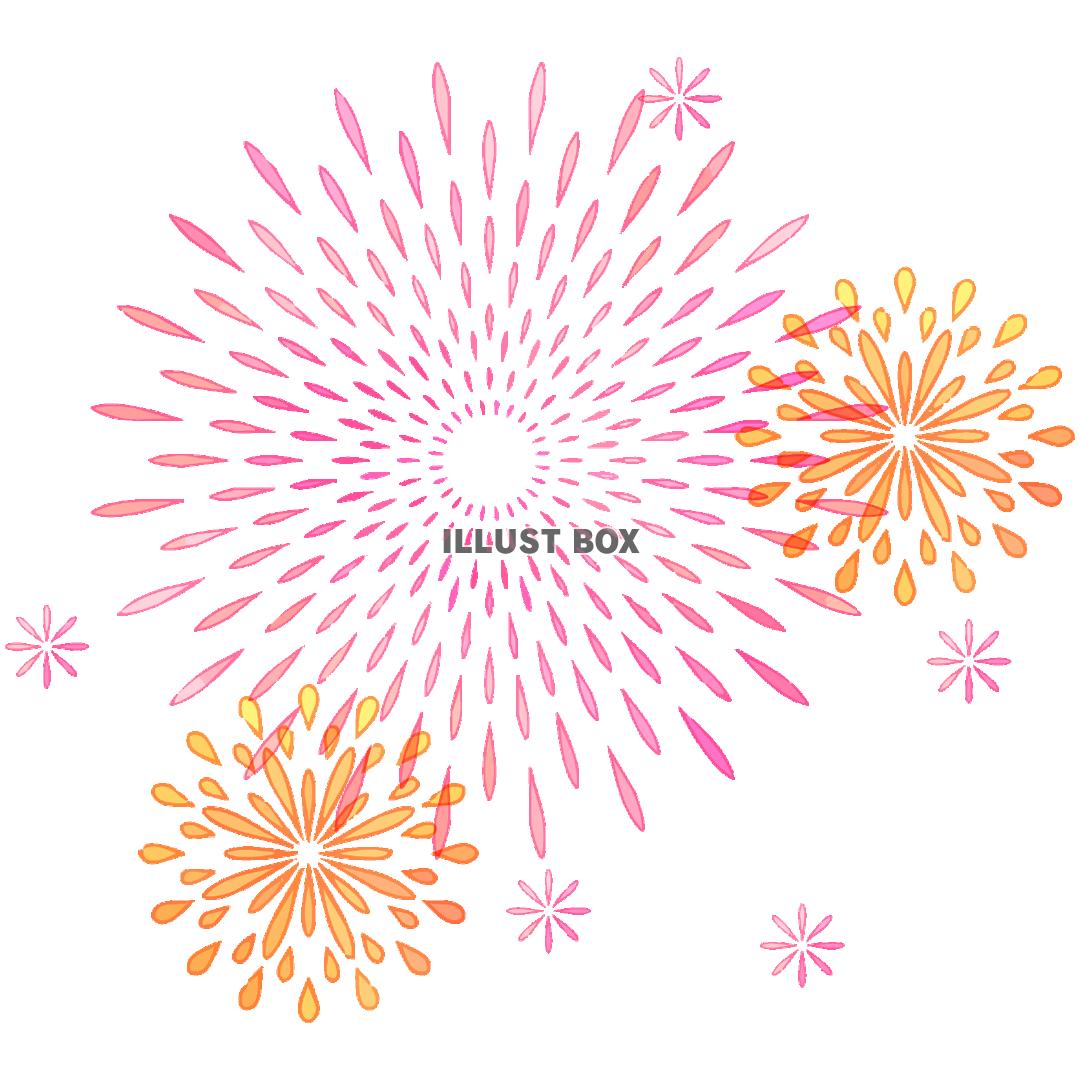 花火のカットイラスト
