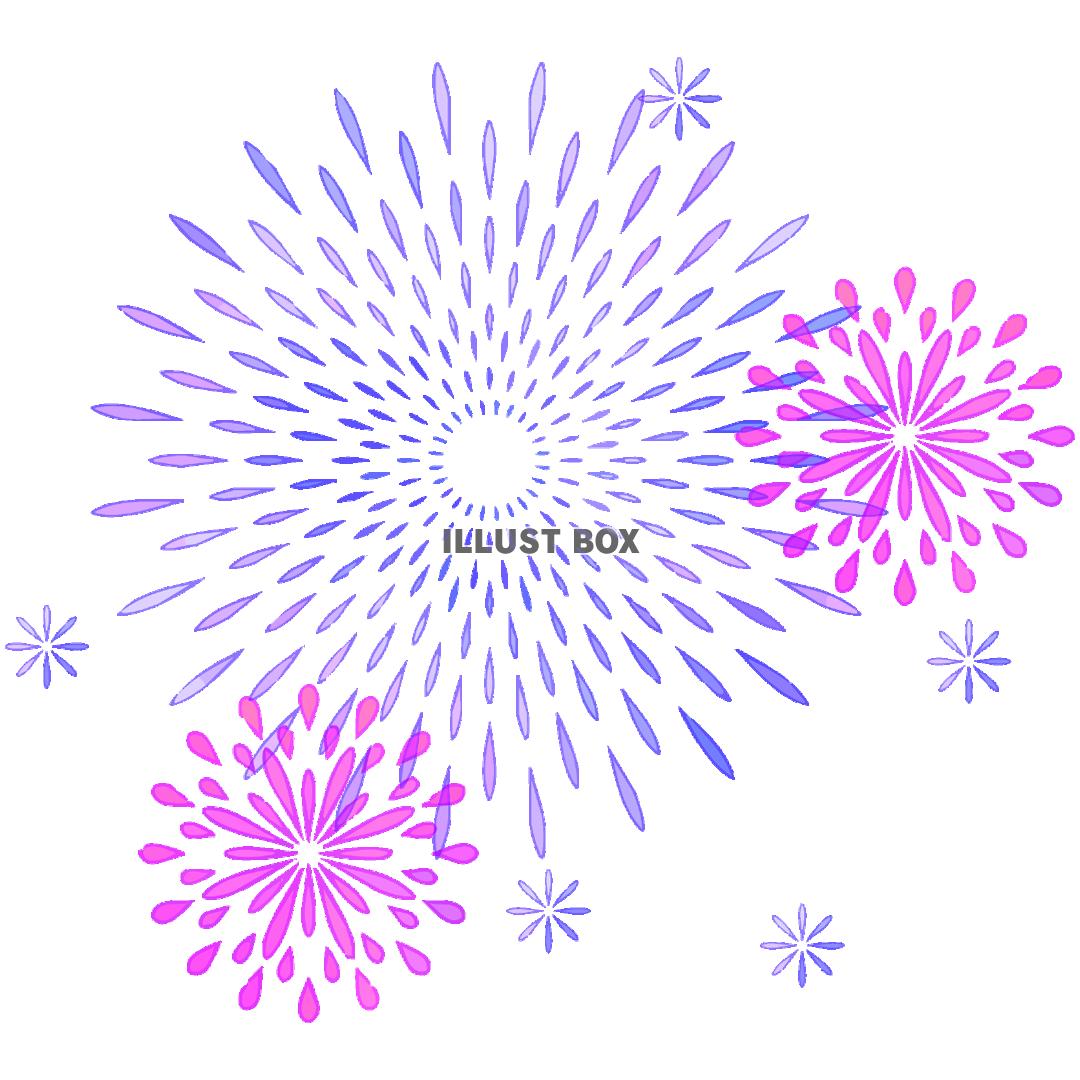 花火のカットイラスト