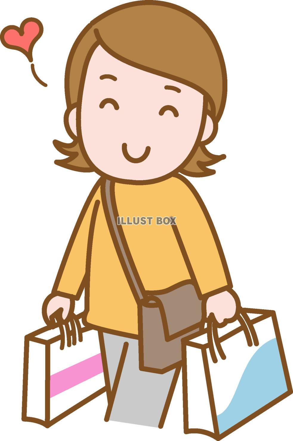 買い物をする女性