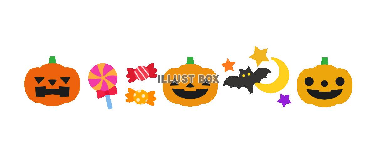 ハロウィンカボチャライン　透過png