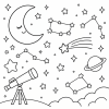 ぬりえ　星座