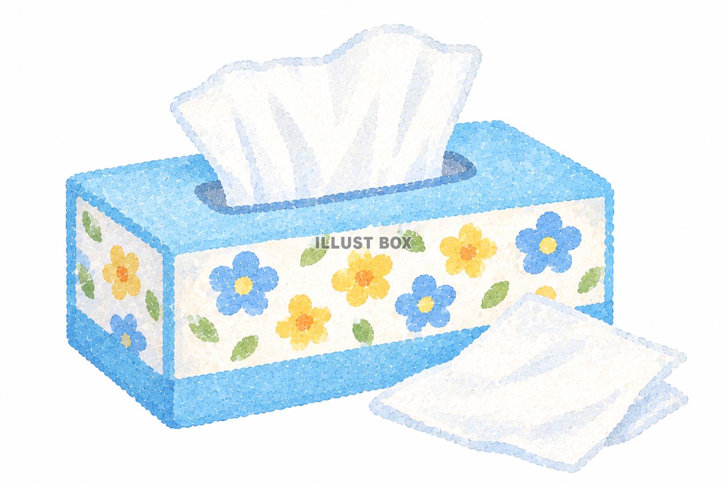 イラスト　テッシュ　日用品