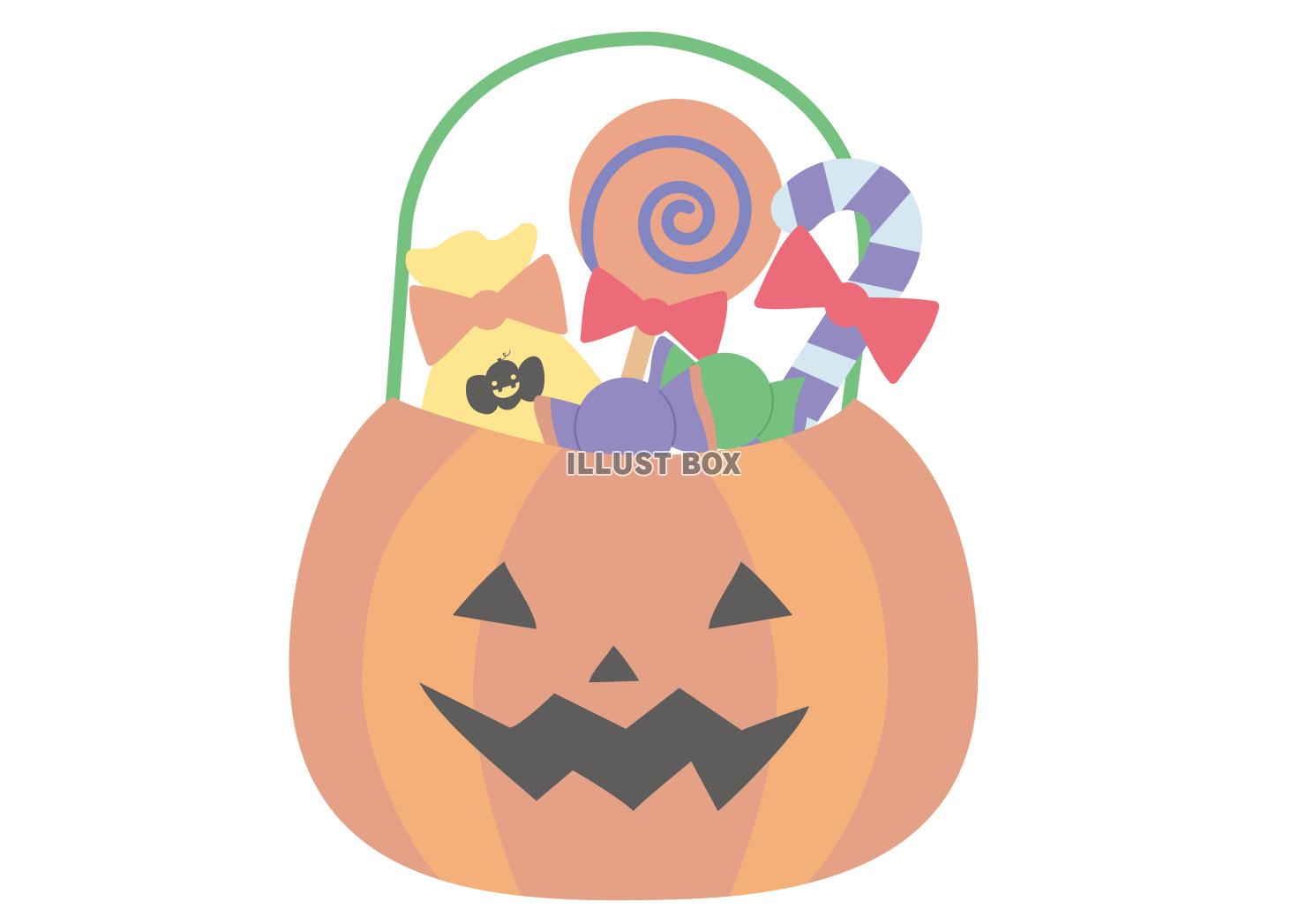 トリックオアトリート！ハロウィンかぼちゃのお菓子バスケット