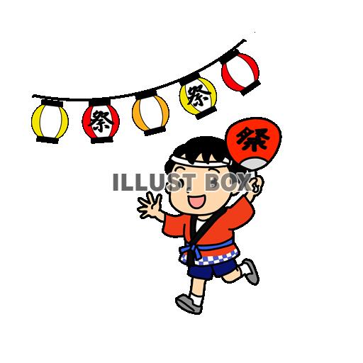 お祭りの子ども